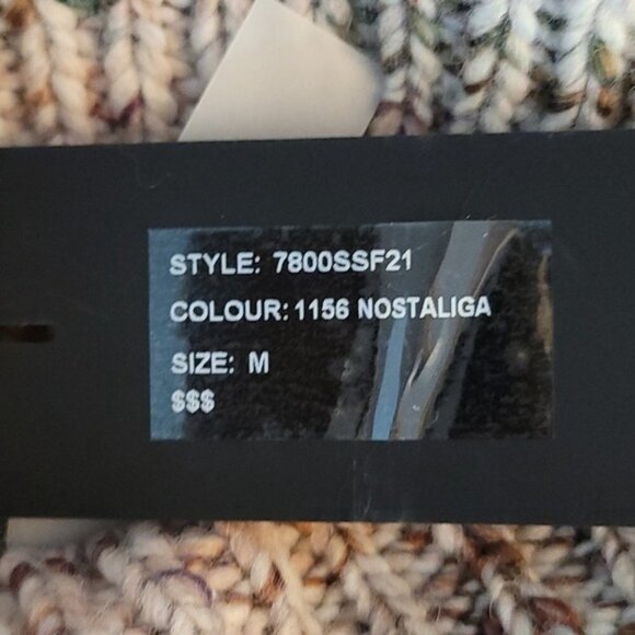 NWT LINE Label Nordstrom Turtleneck Luxe Marled Chunky Knit Sweater Medium - Picture 5 of 6